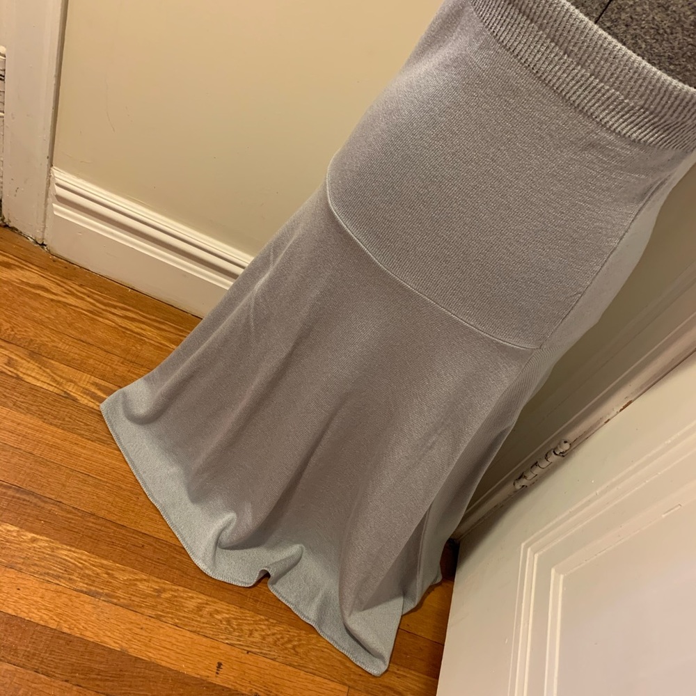 Women’s silver color skirt by Arlette Rousseaux